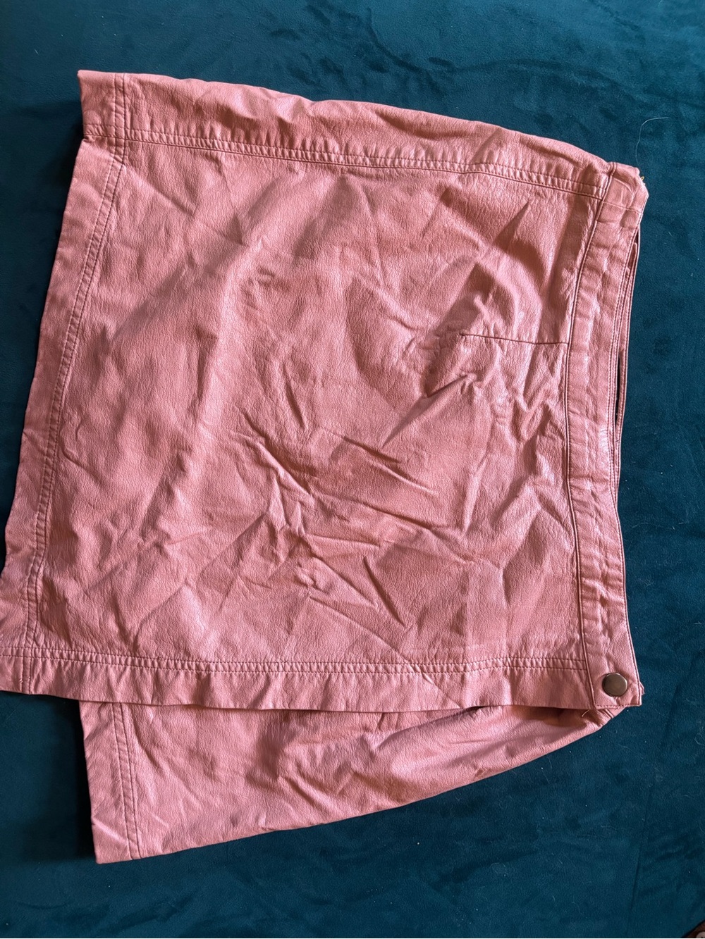 Pink faux leather Mini Skirt